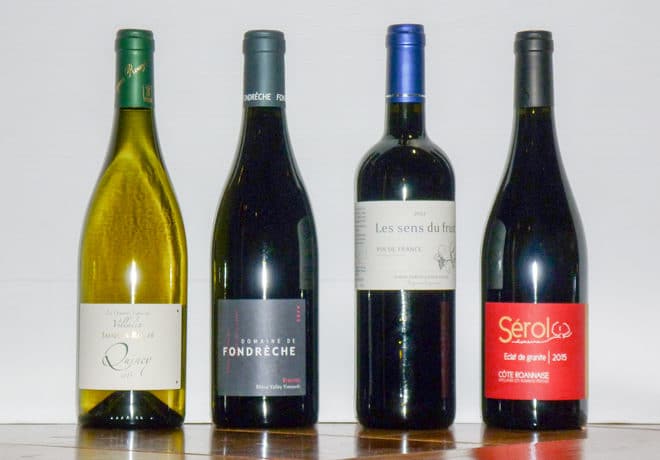 Sélection de vins blanc et de vins rouges